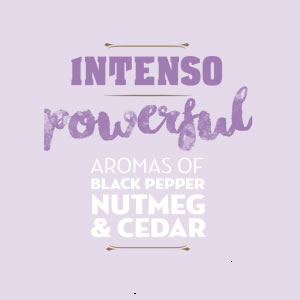Piazza Doro Intenso Espresso - aromas of black pepper, nutmegs and cedar